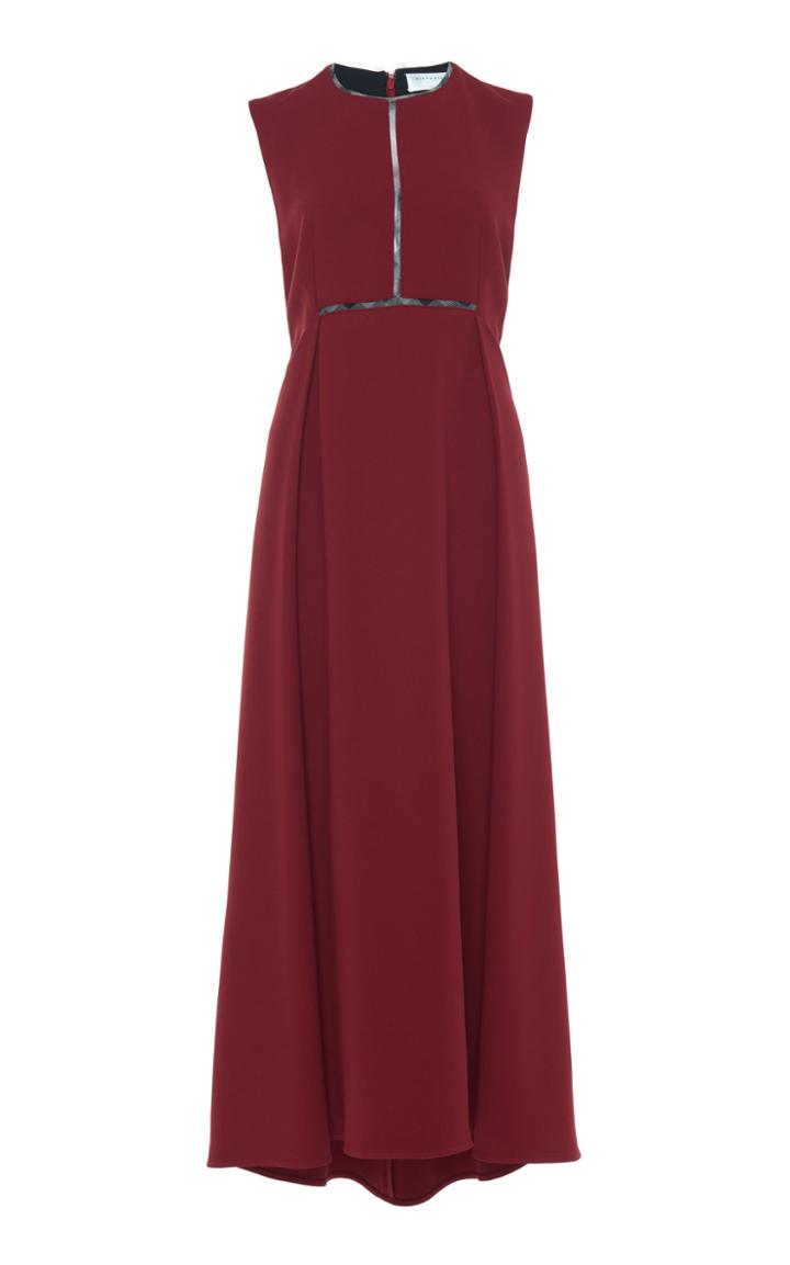 Victoria Beckham Organza-trimmed Cady Dress