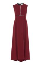 Victoria Beckham Organza-trimmed Cady Dress