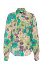 Moda Operandi Marc Jacobs Floral-print Cotton-blend Button-front Shirt Size: 0