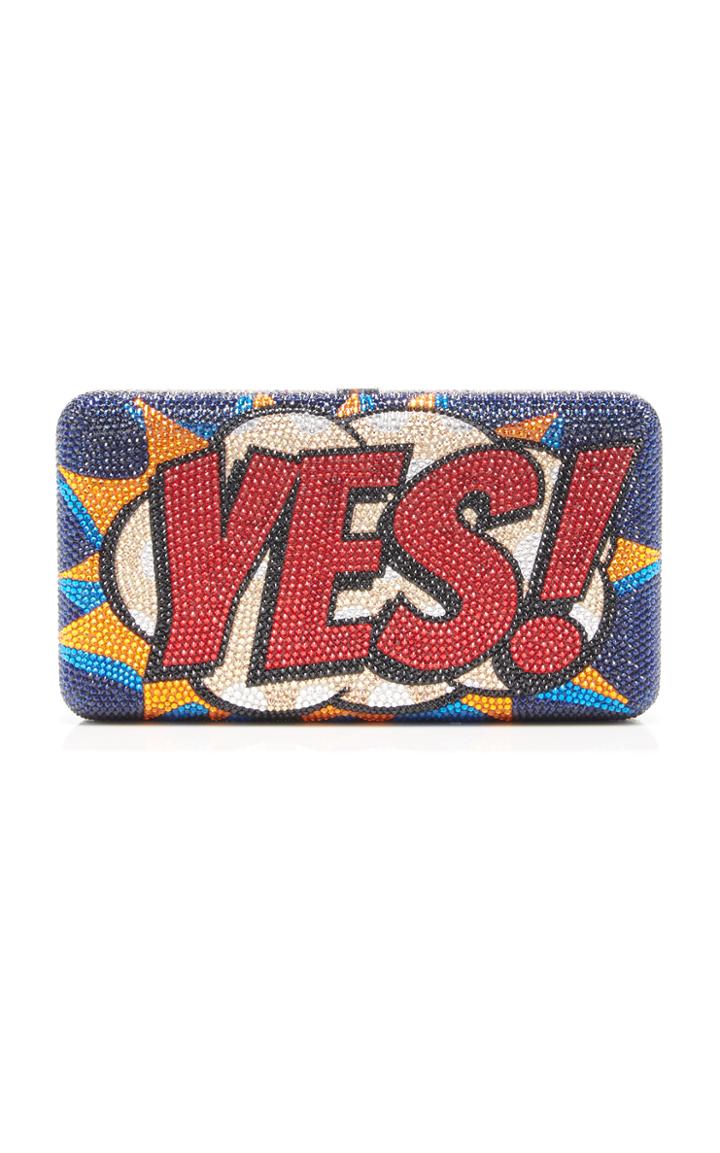 Judith Leiber Couture Yes No Clutch