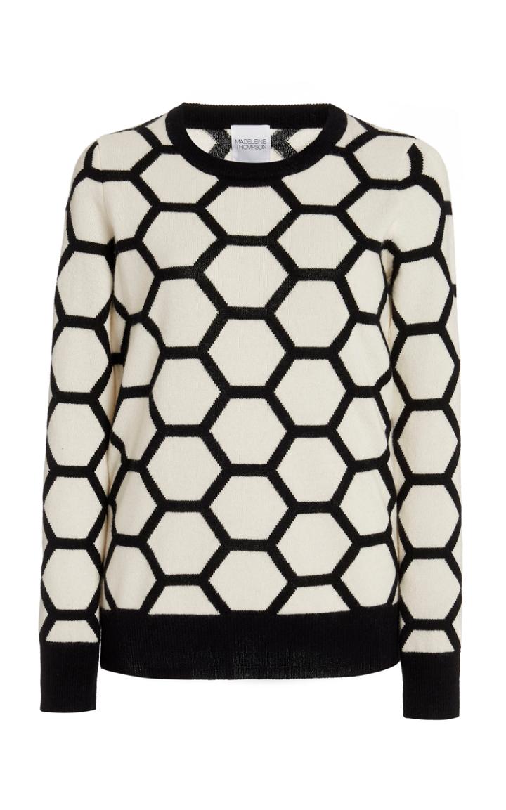 Moda Operandi Madeleine Thompson Geometric Jacquard-knit Sweater