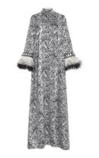 Moda Operandi Andrew Gn Embellished Brocade Caftan Dress