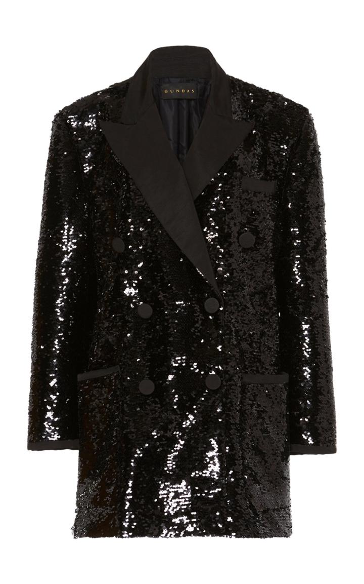 Dundas Sequin Double Breasted Blazer