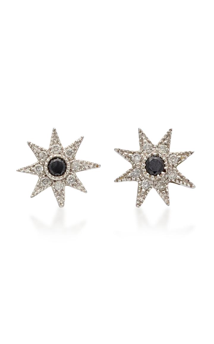 Colette Jewelry Glow Star 18k White Gold Stud Earrings