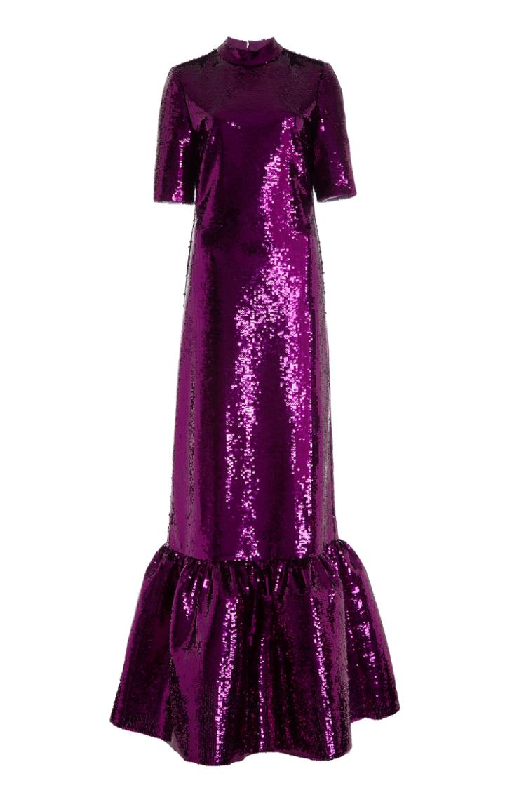 Moda Operandi Huishan Zhang Kora Sequin-embellished Gown