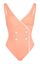Solid & Striped The Juliette Button Front One Piece Swimsuit