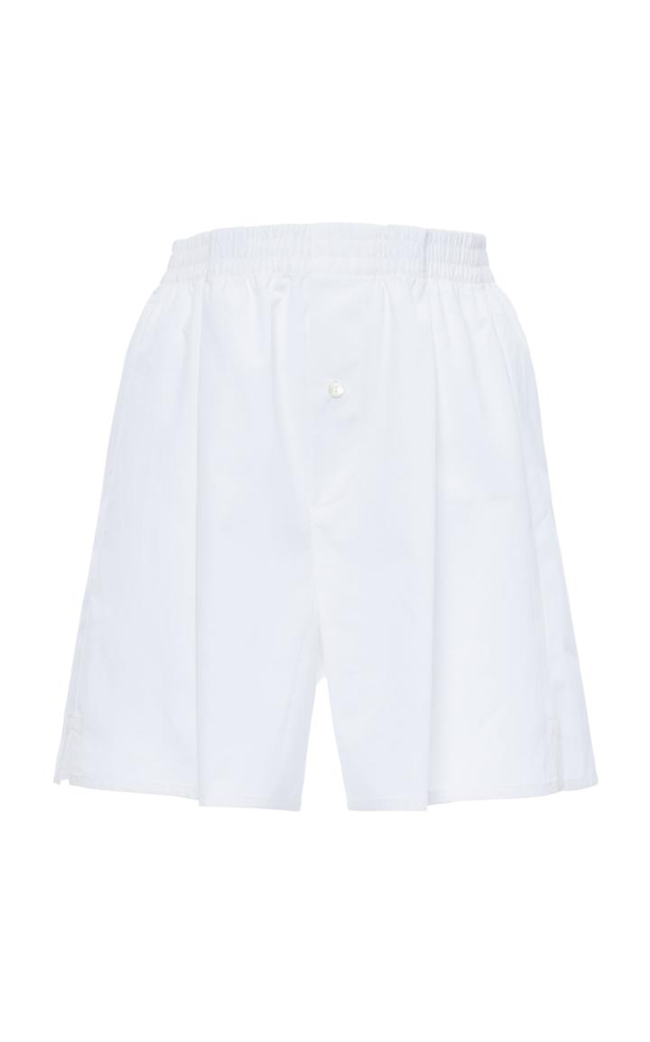 Moda Operandi Dolce & Gabbana High-rise Poplin Mini Shorts
