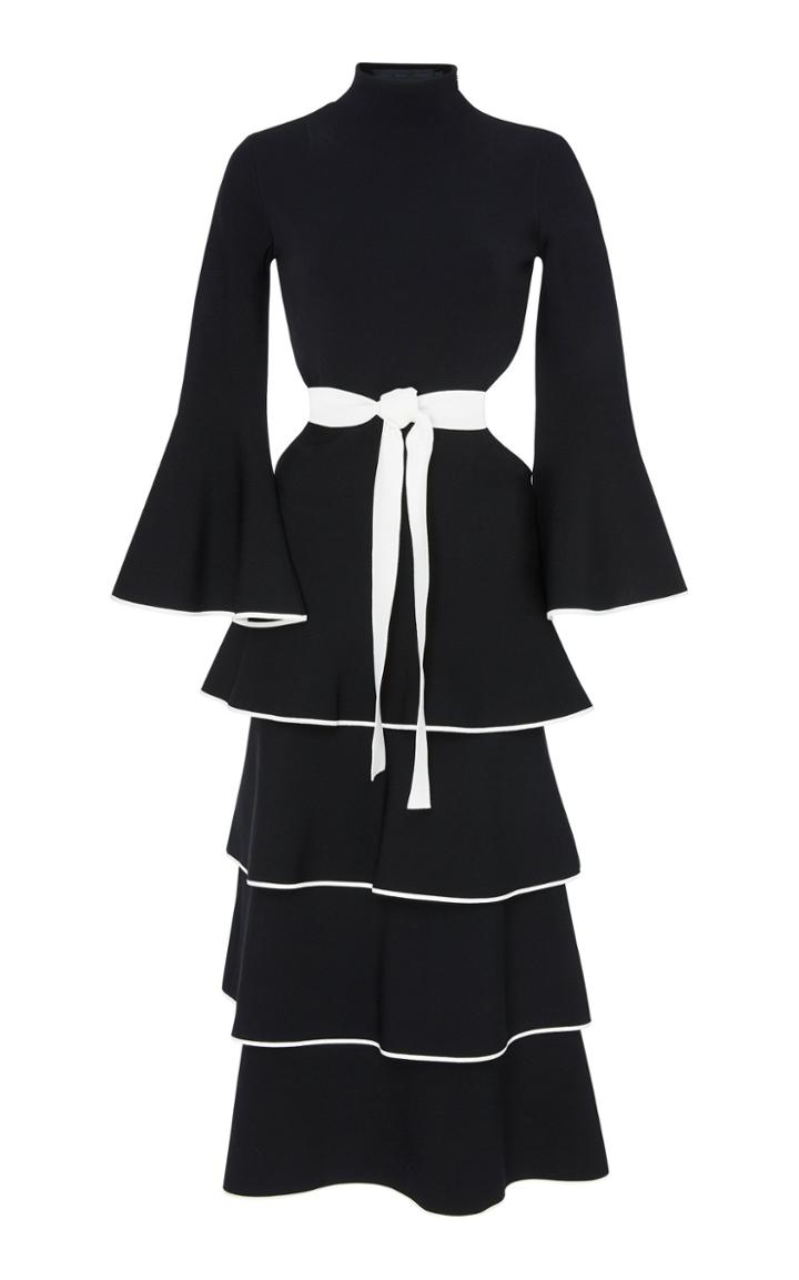 Proenza Schouler Tiered Ruffle Knit Dress