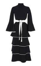 Proenza Schouler Tiered Ruffle Knit Dress