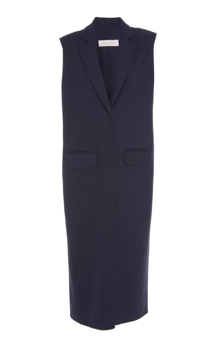 Marina Moscone Double Face Faille Gilet
