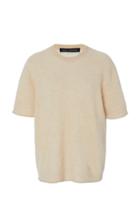 Sally Lapointe Airy Crewneck Silk And Cashmere T-shirt