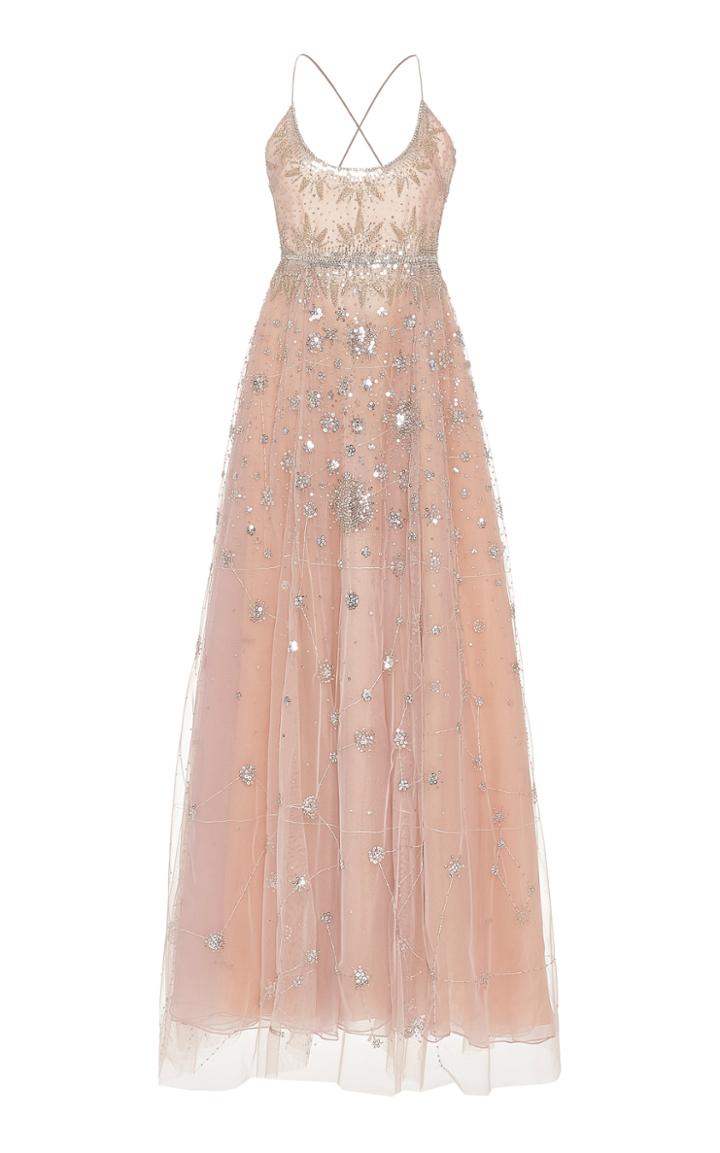 Moda Operandi Cucculelli Shaheen Champagne Consellation Gown Size: 2