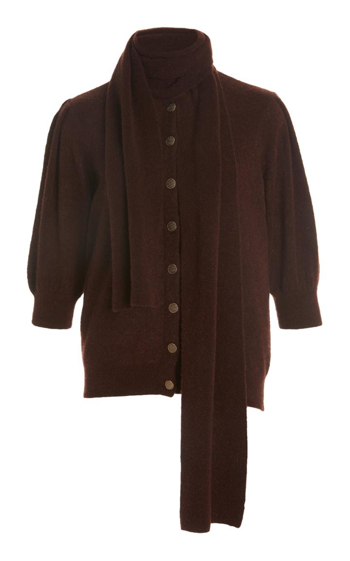 Bytimo Tie-neck Wool-blend Cardigan