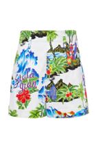 Stella Jean High Rise Hawaiian Shorts