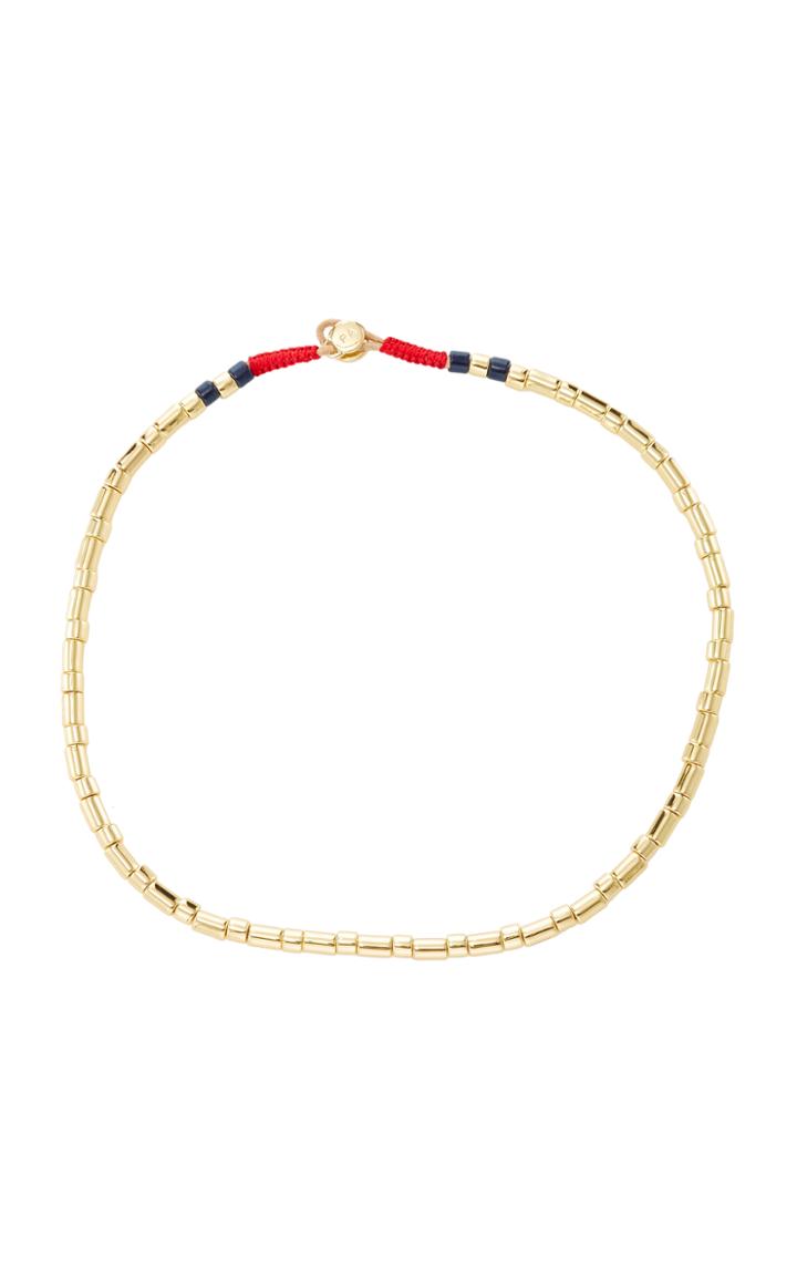 Roxanne Assoulin Peacoat U-tube Bright Gold Necklace