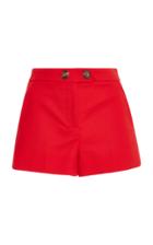 Red Valentino Stretch Double Cotton Cady Shorts