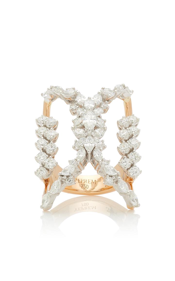 Moda Operandi Yeprem 18k Rose & 18k White Gold Y-not Ring Size: 6