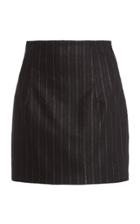 Moda Operandi Redemption Pinstriped Wool-blend Mini Skirt
