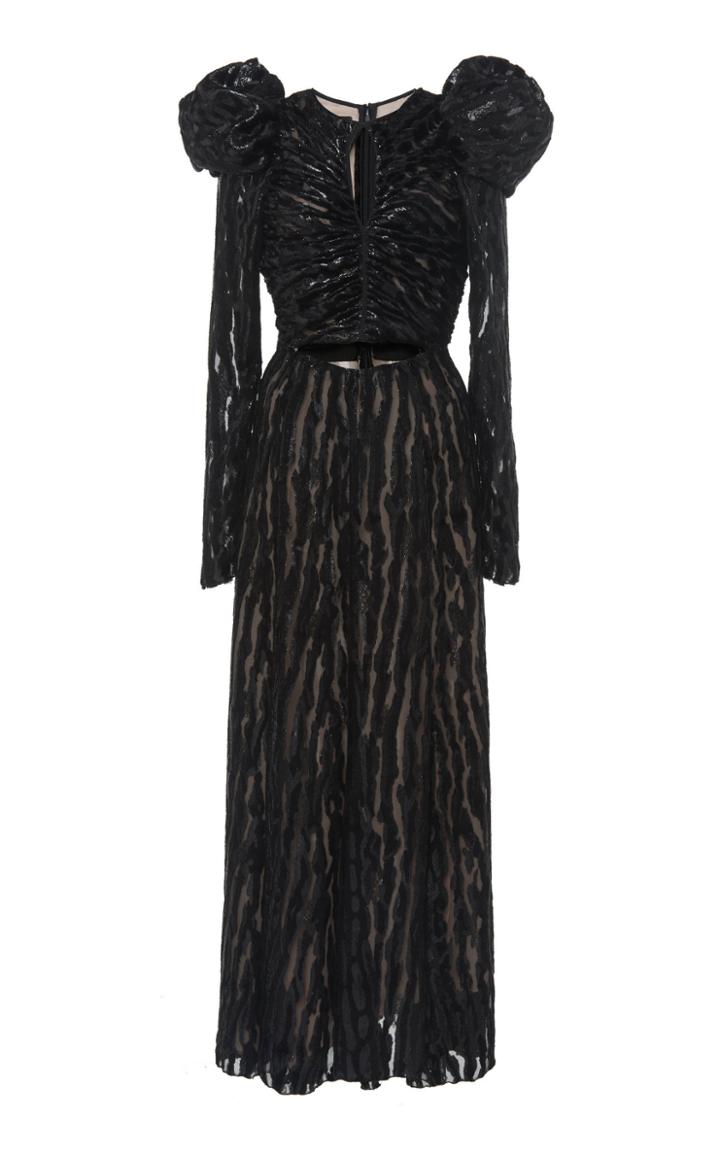 Giambattista Valli Lurex-trimmed Devore Gown