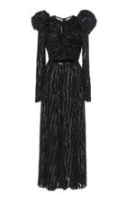 Giambattista Valli Lurex-trimmed Devore Gown