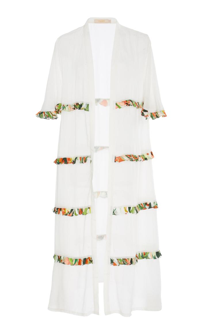 Verandah Luxe Tiered Printed Caftan