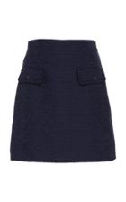 Alberta Ferretti Tweed-effect Cotton-blend Skirt
