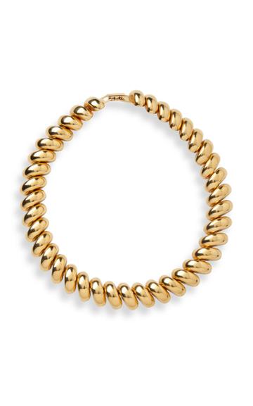 Jennifer Behr Gold Brass Collar Necklace