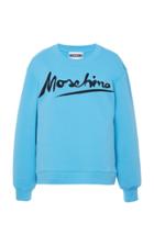 Moda Operandi Moschino Logo-printed Cotton Fleece Sweatshirt Size: 38