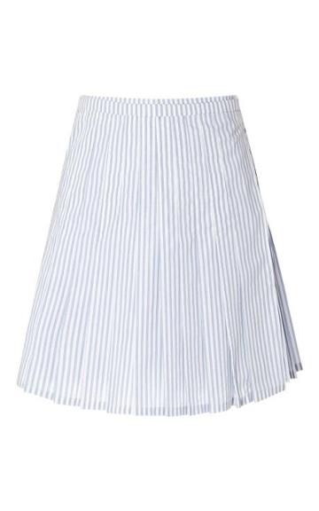 J.w. Anderson Striped Pleated Mini Skirt