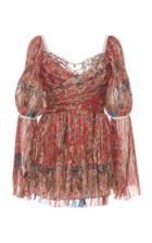 Etro V Neck Wrap Front Top
