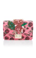 Gedebe Mini Clicky Clutch With Roses