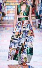 Moda Operandi Dolce & Gabbana Pleated Poplin Maxi Skirt