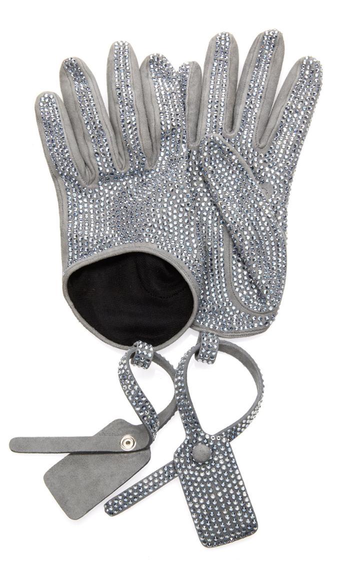 Off-white C/o Virgil Abloh Crystal Zip Tie Gloves