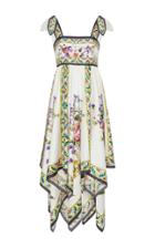 Dolce & Gabbana Floral-print Silk-twill Midi Dress