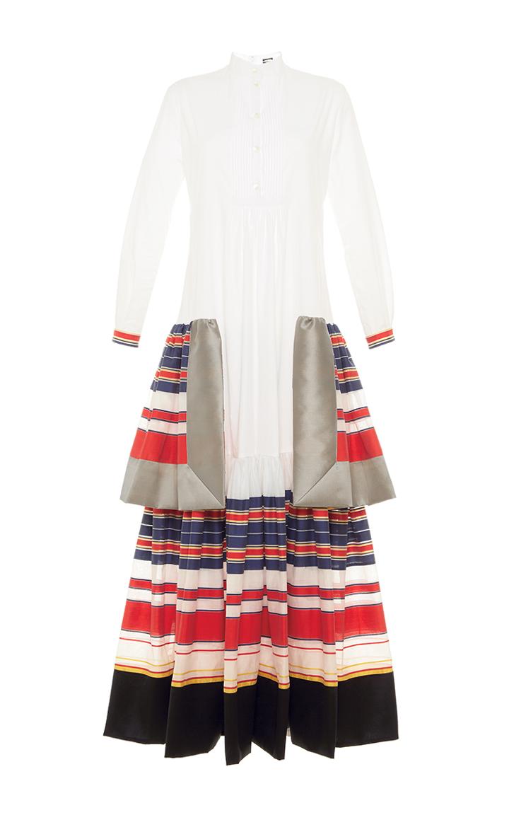 Alexis Mabille Tiered Poplin Tunic Dress