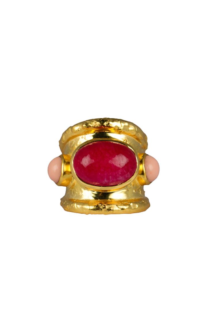 Moda Operandi Valre Jade And Coral Como Ring