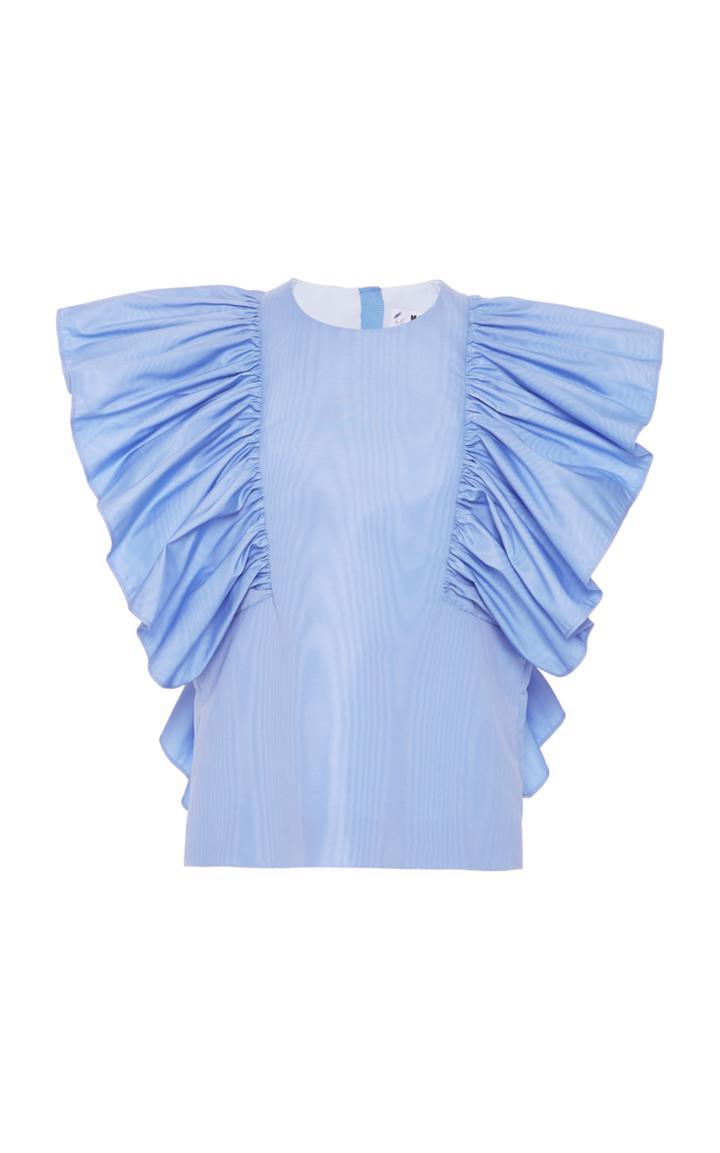 Msgm Butterfly Ruffle Top