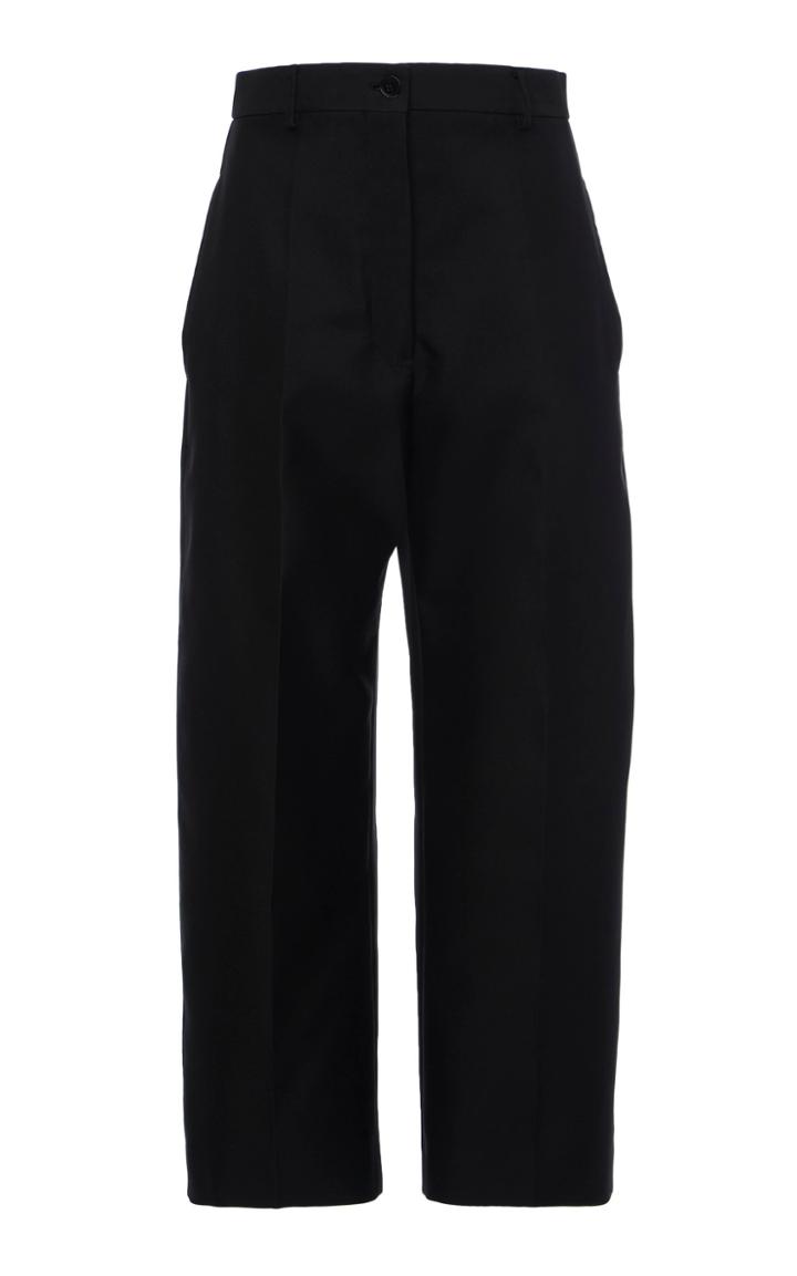 Moda Operandi Jil Sander Mattia Cropped Crepe Pants Size: 32