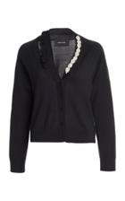Moda Operandi Simone Rocha Beaded Wool-blend Cardigan