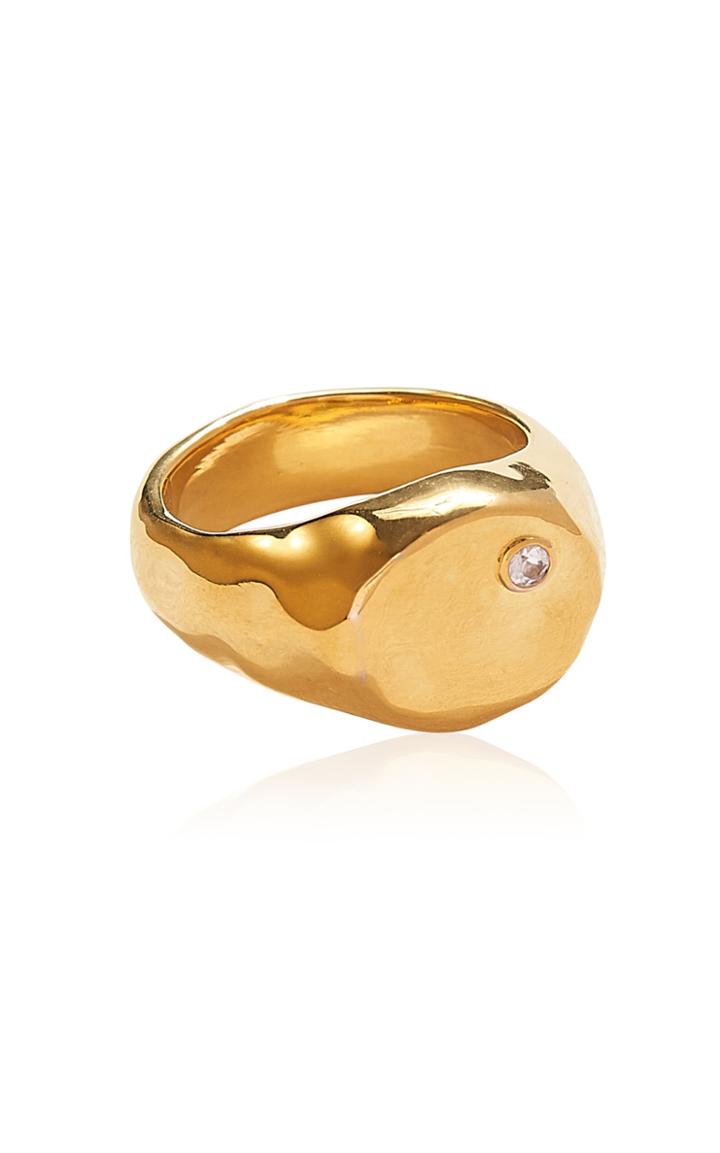 Moda Operandi Pamela Love Alexander 14k Gold-plated Signet Ring