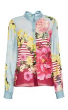 Blugirl Print Striped Blouse