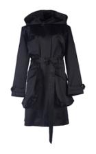 Simone Rocha Coated Cotton Parka With Feather Trim