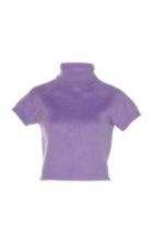 Paco Rabanne Brushed Mohair-blend Cropped Sweater