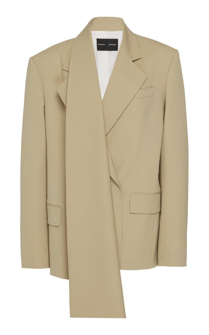 Proenza Schouler Wool Scarf Blazer