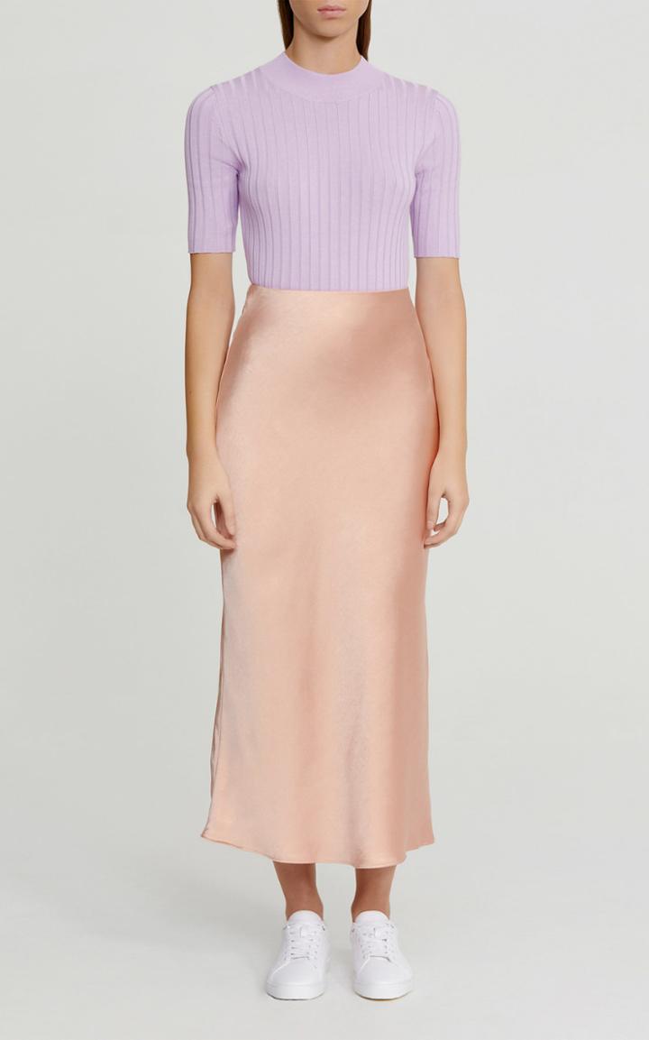 Moda Operandi Significant Other Emile Satin Midi Skirt