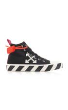 Off-white C/o Virgil Abloh Logo Cotton Canvas Mid-top Sneakers