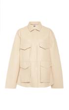 Toteme Avignon Oversized Leather Field Jacket
