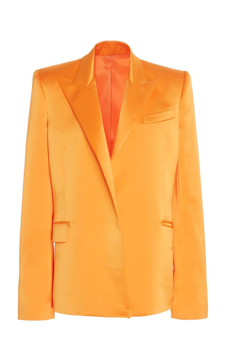Moda Operandi David Koma Oversized Satin Blazer Size: 8