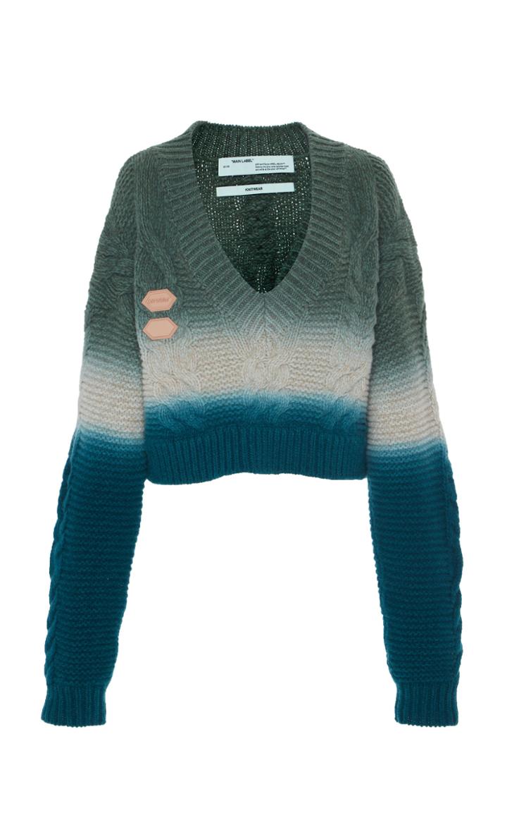 Off-white C/o Virgil Abloh Dyed Short Wool Knit