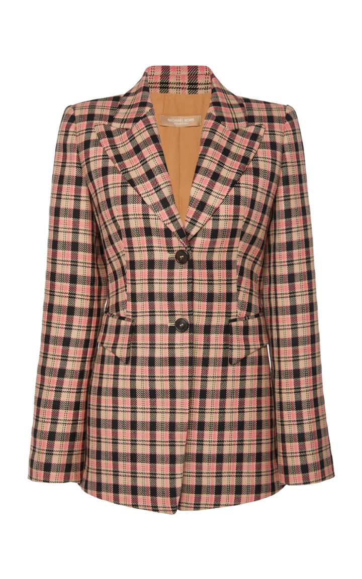 Michael Kors Collection Two Button Virgin Wool Blazer